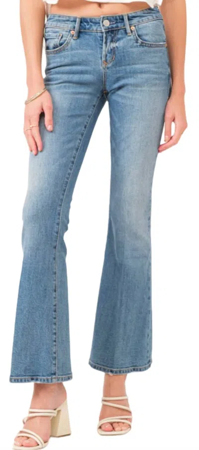 Dear John Denim Rosie Mid Rise Flare Jeans In Collister In Multi