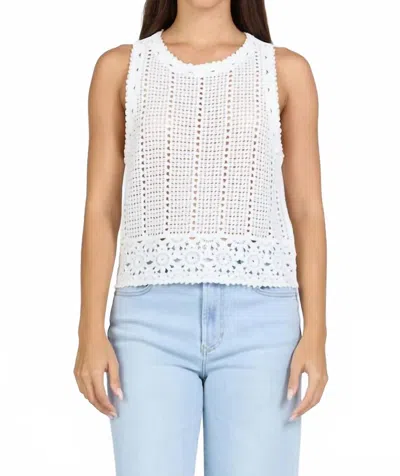 Dear John Denim Samia Sweater Tank Top In Off White In Gray