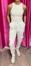 Dear John Denim Sandi Cargo Pants In White