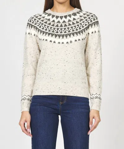 Dear John Denim Sarafina Crew Neck Sweater In Ivory In Neutral