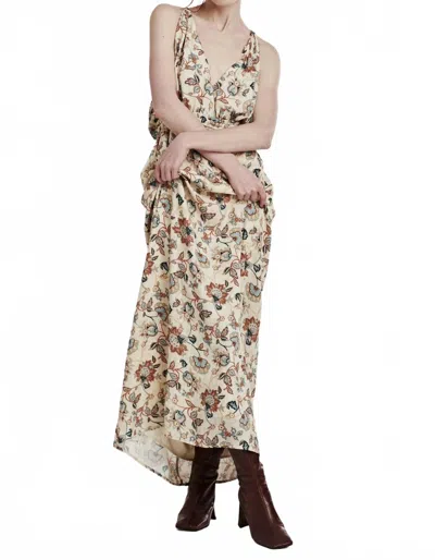 Dear John Denim Sarah Y Maxi Dress In Brown Paisle In Multi