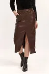 Dear John Denim Sia Skirt In Ground Coffee In Multi