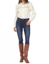Dear John Denim Simonette Shirt In Ivory In Multi