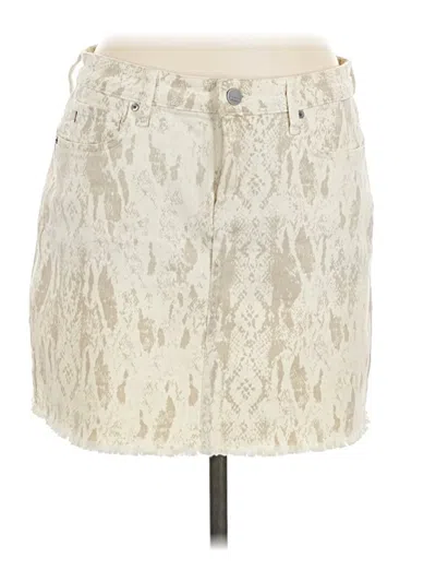 Pre-owned Dear John Denim Skirt In Ivory