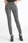 Dear John Denim Slightly Snake Print Gisele Jeans In Grey