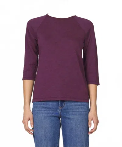 Dear John Denim Sonoma Crew Neck Shirt In Fig In Purple