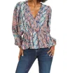 Dear John Denim Sonya Viper Top In Blue In Blue