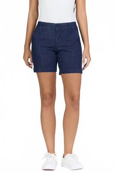 Dear John Denim Hampton Rolled Hem Shorts In Zodiac In Blue