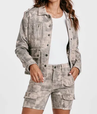 Dear John Denim Spring Camo Jacket In Gray