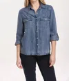 Dear John Denim Star Independence Western Shirt In Blue In Blue