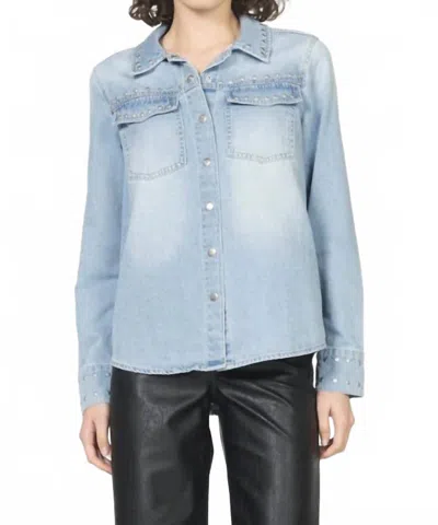 Dear John Denim Star With Studs Top In Blue