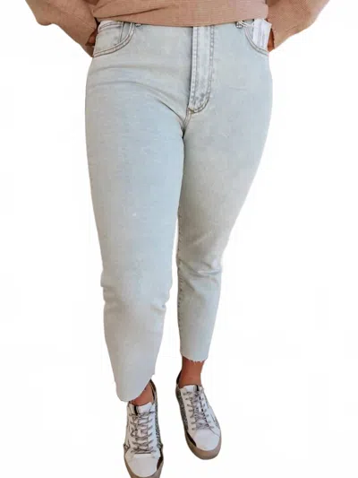 Dear John Denim Stella Lake Forest Slim Straight Leg Jeans In Blue