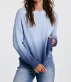 DEAR JOHN DENIM SYDNEY OMBRE WASH SWEATER IN ETERNAL BLUE