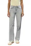 Dear John Denim Taylor High Rise Straight Leg Jean In Dovey In Gray