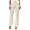 Dear John Denim Taylor High Rise Straight Jeans In Cream In Gold