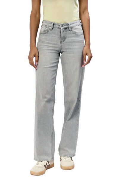 Dear John Denim Taylor High Rise Straight Leg Jean In Dovey In Gray