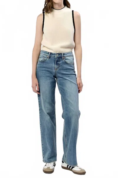 Dear John Denim Taylor Straight Leg Jeans In Vintage Flow In Blue