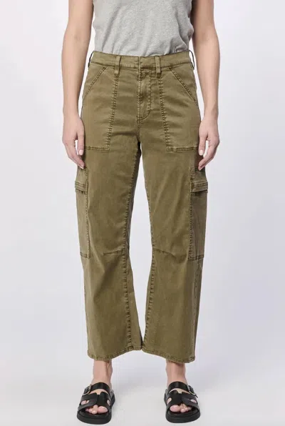 Dear John Denim Teddi Baggy Fit Pant In Olive In Green