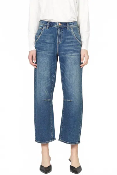 Dear John Denim Teddi Barrel Leg Jeans In Blue