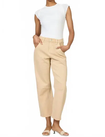 Dear John Denim Teddi Barrel Leg Pants In Mojave Desert In Neutral