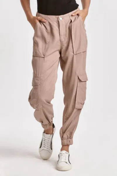 Dear John Denim Tencel Joggers In Sand In Beige