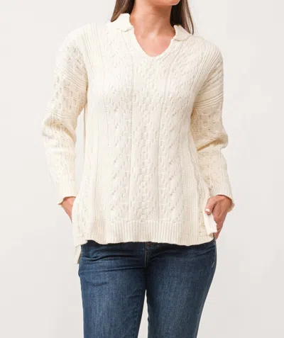 Dear John Denim Thora Sweater In Antique White In Beige