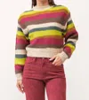 DEAR JOHN DENIM THYRA SWEATER IN SLALOM STRIPE