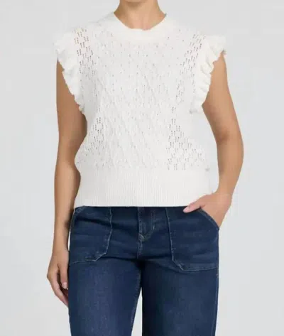 Dear John Denim Tilly Sweater Vest In White