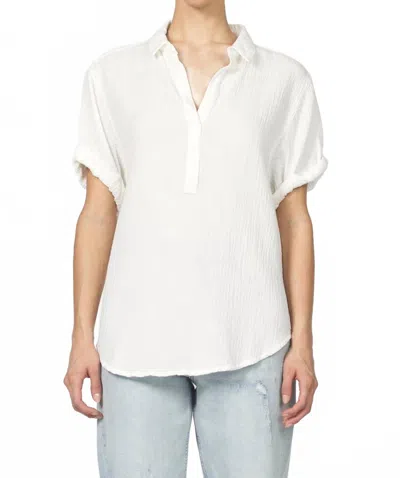 Dear John Denim Tish Gauze Top In White