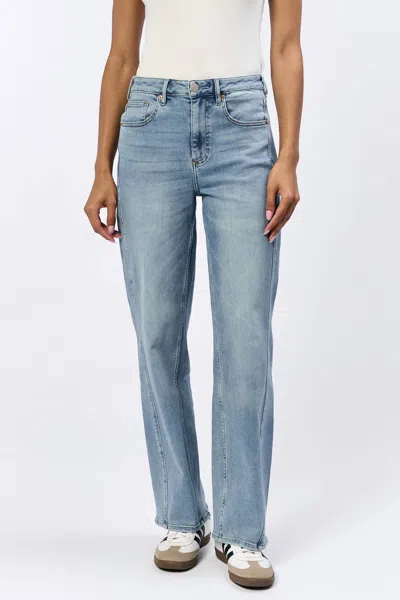 Dear John Denim Tommy Straight Leg Jeans In Acrtic Denim In Blue