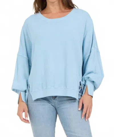 Dear John Denim Trenton Crewneck Sweater In Milky Blue