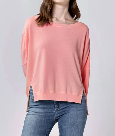 Dear John Denim Trenton Sweater In Terracotta In Pink