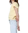 Dear John Denim Una V-neck Sleeveless Sweater In Pale Banana In Multi