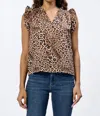 Dear John Denim Puja Top In Leopard Brown In Brown