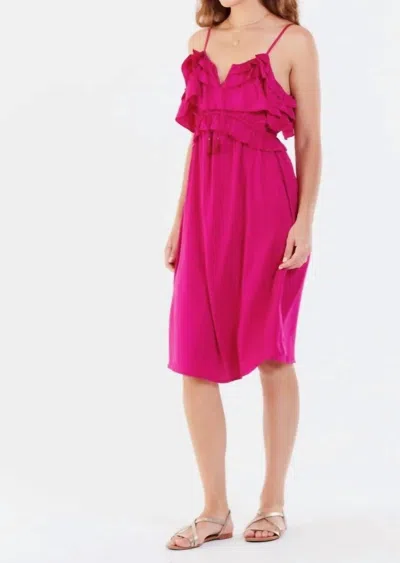 Dear John Denim Valentina Dress In Lipstick Pink In Multi