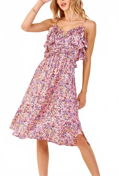 Dear John Denim Valentina Midi Dress In Floral In Multi