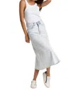 Dear John Denim Vanessa Midi Skirt In Denim In Multi