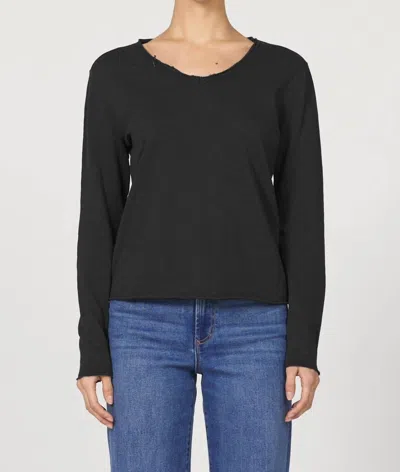 Dear John Denim Vanya Long Sleeve Tee In Black