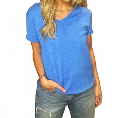 Dear John Denim Vanya Short Sleeve Tee In Azure In Blue