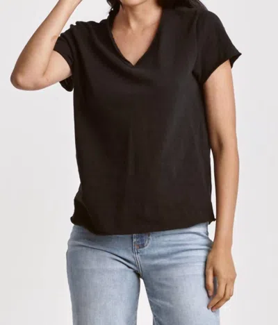 Dear John Denim Vanya Short Sleeve Tee In Black