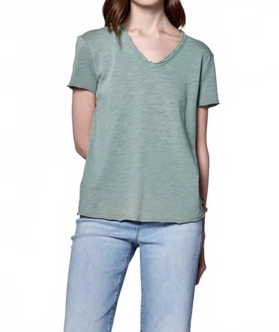 Dear John Denim Vanya Short Sleeve Tee In Iceberg Green