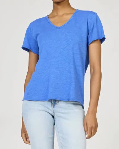 Dear John Denim Vanya Short Sleeve Top In Dazzling Blue