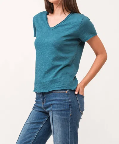 Dear John Denim Vanya Tee Slub In Dark Olive In Green