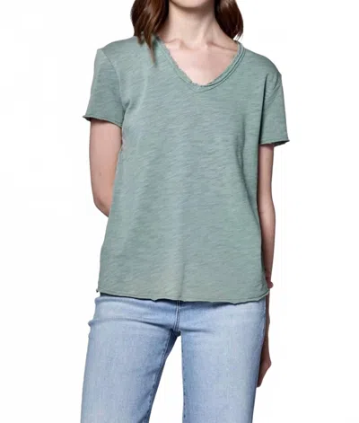 Dear John Denim Vanya Short Sleeve T-shirt In Iceberg Green