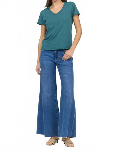 Dear John Denim Vanya V-neck Tee In Mediterranean In Multi