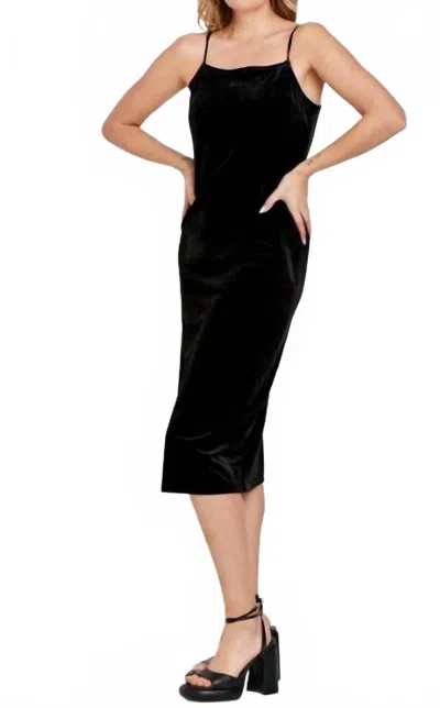 Dear John Denim Velvet Irene Dress In Black