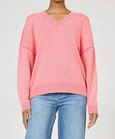 Dear John Denim Vienna Sweater In Grenadine In Red