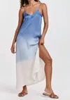 Dear John Denim Waves Ombre Slip Dress In Blues In Multi