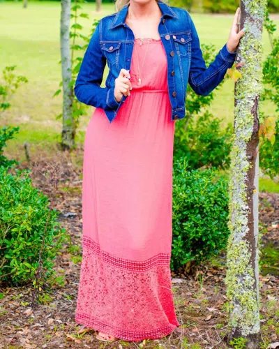 Dear John Denim West Villa Jacket In Denim In Pink