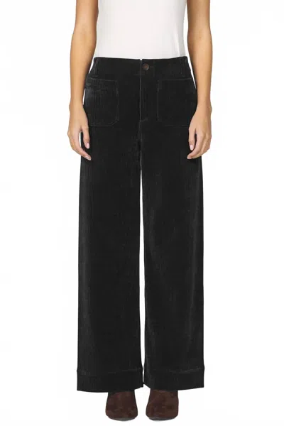 Dear John Denim Women's Audrey Wide Leg Corduroy Pants In Black